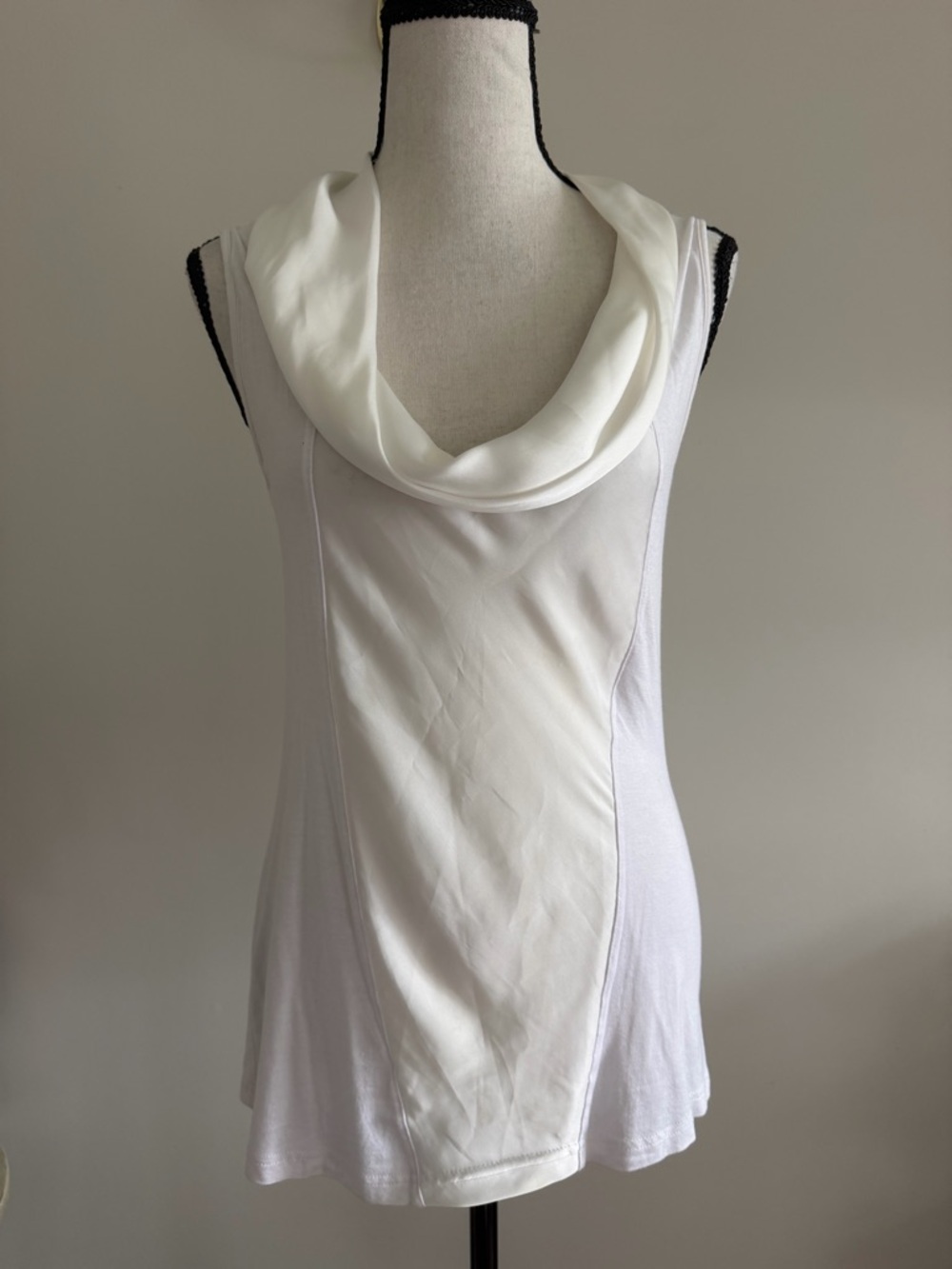 Bedo White Cowl Neck Top